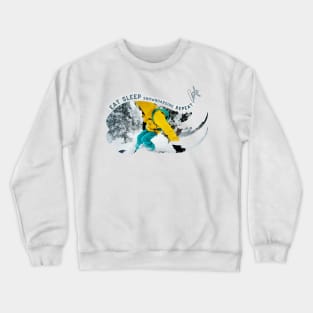 Eat Sleep Snowboarding Repeat Crewneck Sweatshirt